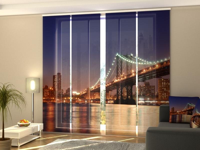 Paneļu aizkari (4 daļas) Manhattan Bridge 5 Home Trends
