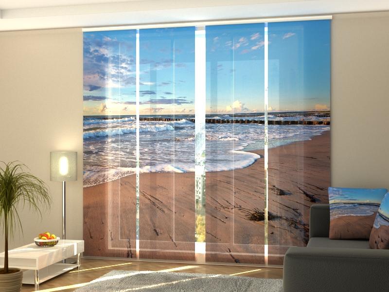 Paneļu aizkari (4 daļas) Morning on the Beach Home Trends