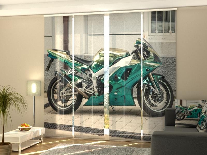 Paneļu aizkari (4 daļas) Motorbike Yamaha Home Trends