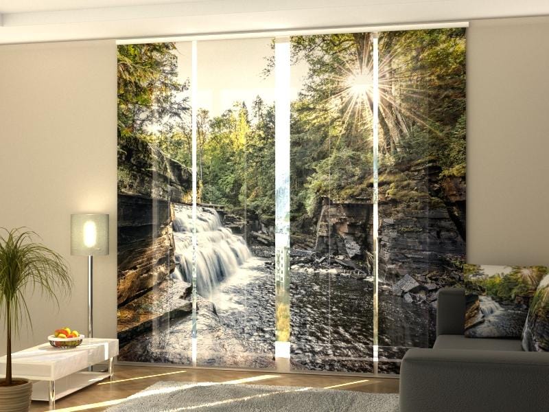 Paneļu aizkari (4 daļas) Mountain Spring Water Home Trends