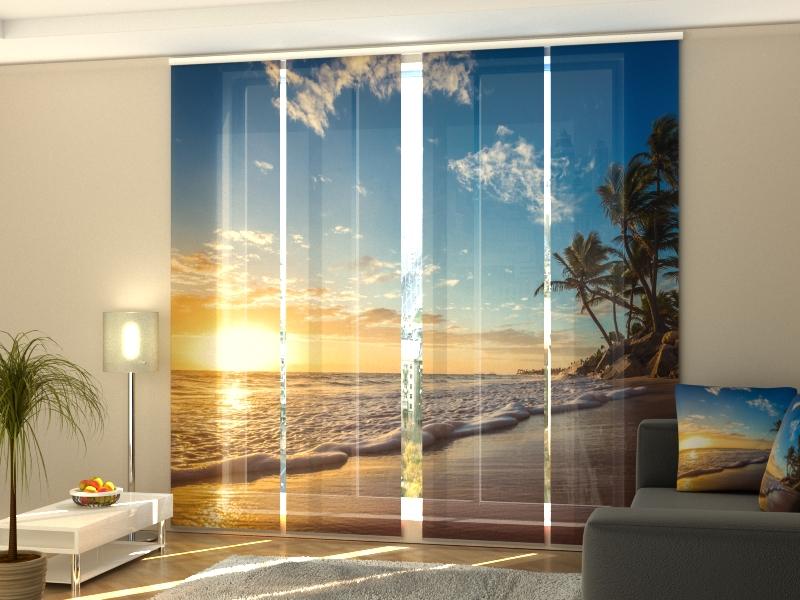 Paneļu aizkari (4 daļas) Paradise Sunrise Home Trends