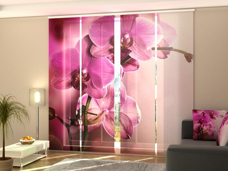 Paneļu aizkari (4 daļas) Purple Orchid Home Trends