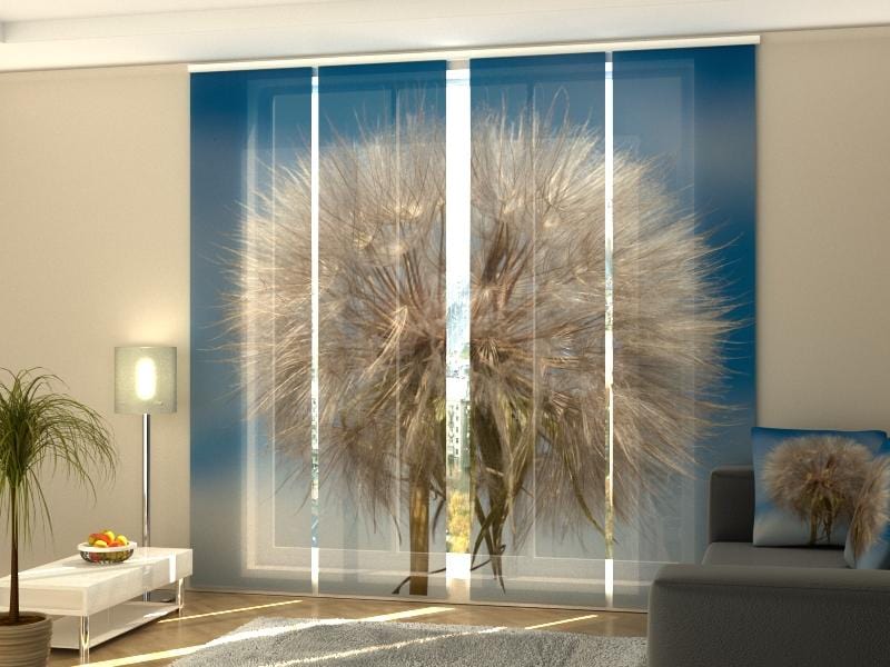 Paneļu aizkari (4 daļas) Sky Dandelion Home Trends