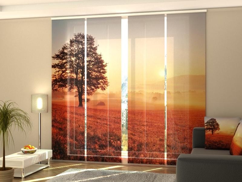 Paneļu aizkari (4 daļas) Sunset and Tree Home Trends