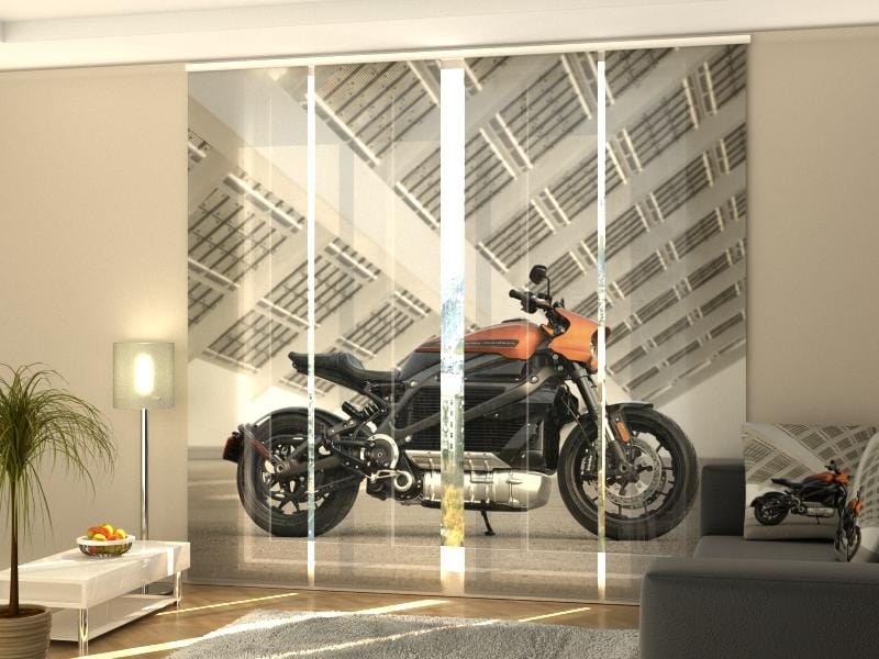 Paneļu aizkari (4 daļas) Superbike Harley Davidson Home Trends