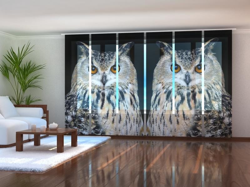 Paneļu aizkari (6 daļas) Attentive Owl Home Trends