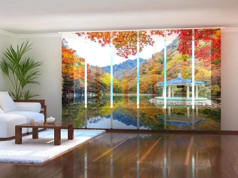 Paneļu aizkari (6 daļas) Autumn in South Korea Wellmira