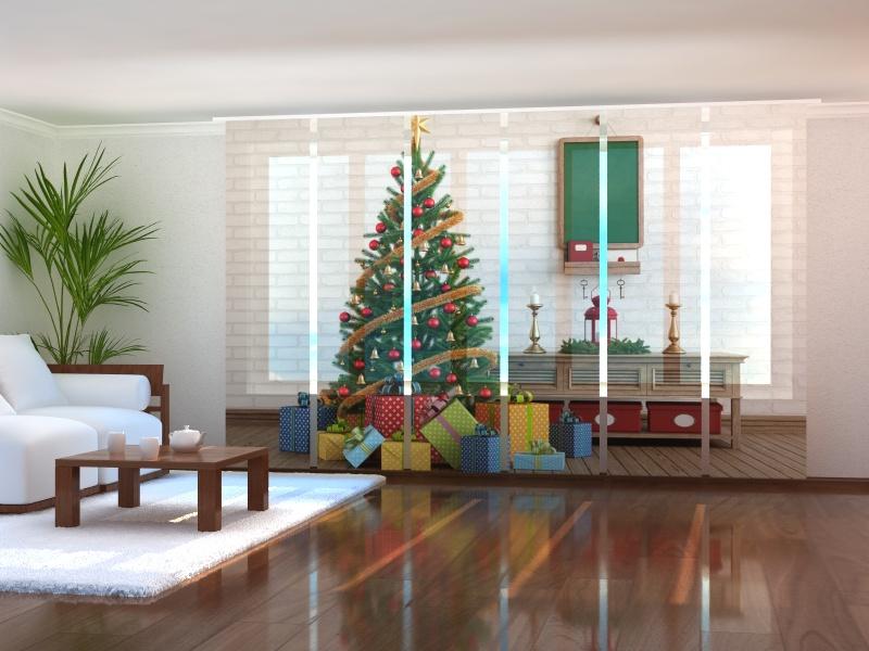 Paneļu aizkari (6 daļas) Christmas Tree with Gifts Wellmira