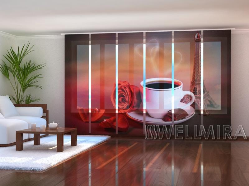 Paneļu aizkari (6 daļas) French coffee 2 Wellmira
