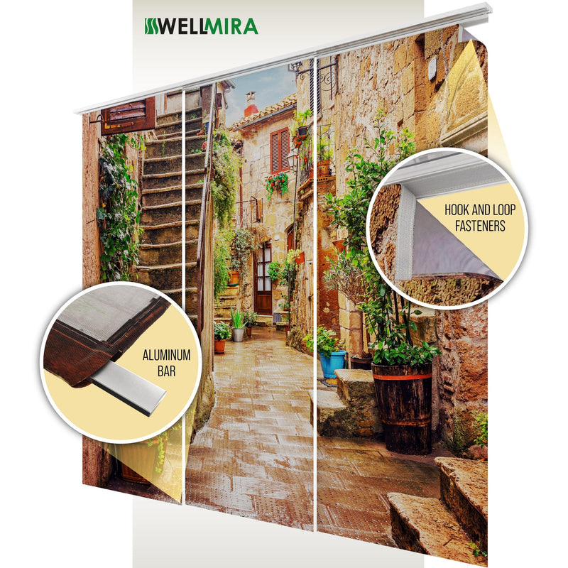 Paneļu aizkari (6 daļas) Green Archway Wellmira