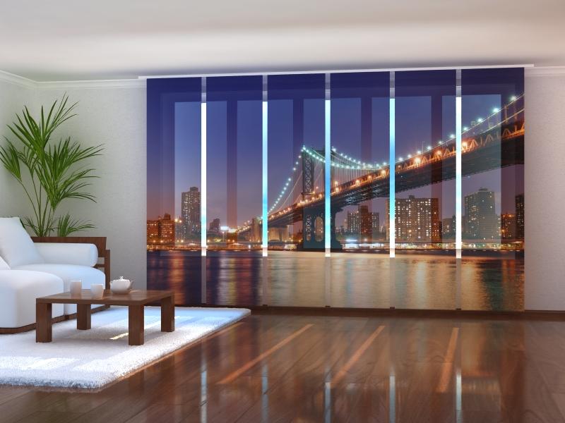 Paneļu aizkari (6 daļas)  Manhattan Bridge 5 Wellmira