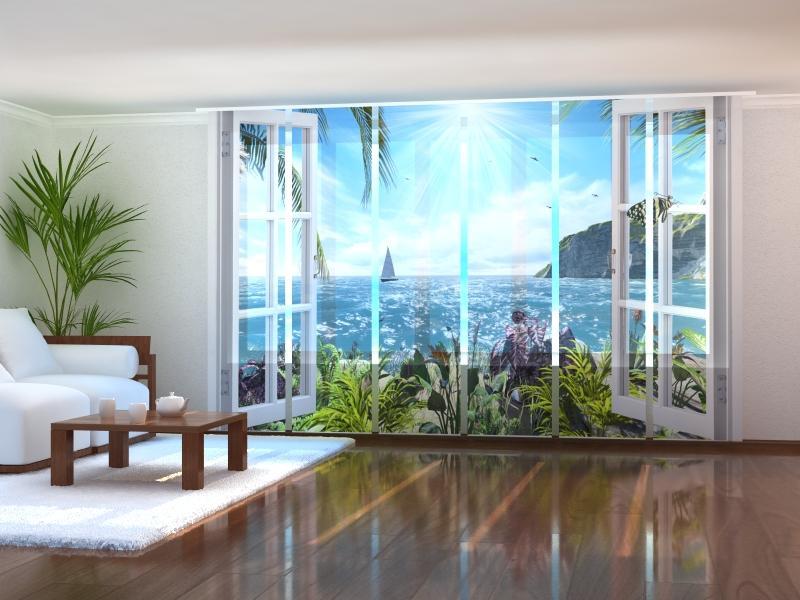 Paneļu aizkari (6 daļas) Sea Breeze Screen / 140 / 40 Wellmira