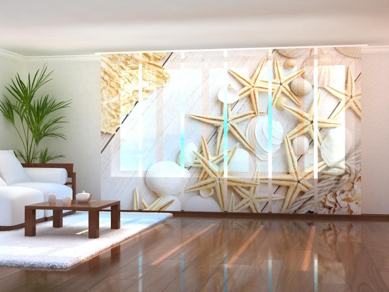 Paneļu aizkari (6 daļas) Sea Stars Home Trends