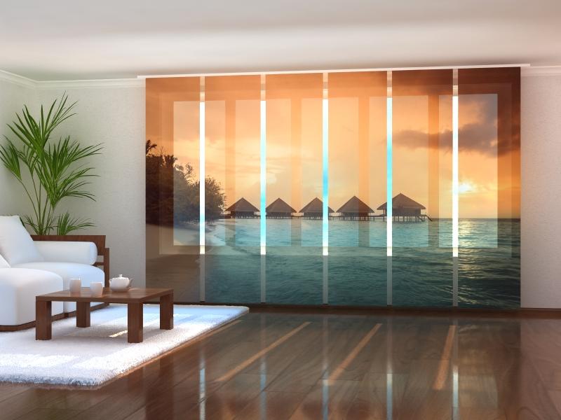 Paneļu aizkari (6 daļas) Sunset in Thailand Screen / 140 / 40 Wellmira
