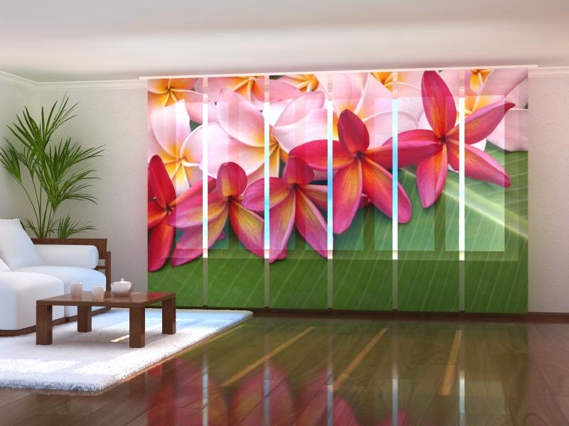 Paneļu aizkari (6 daļas) Tropical Flowers 3 Wellmira