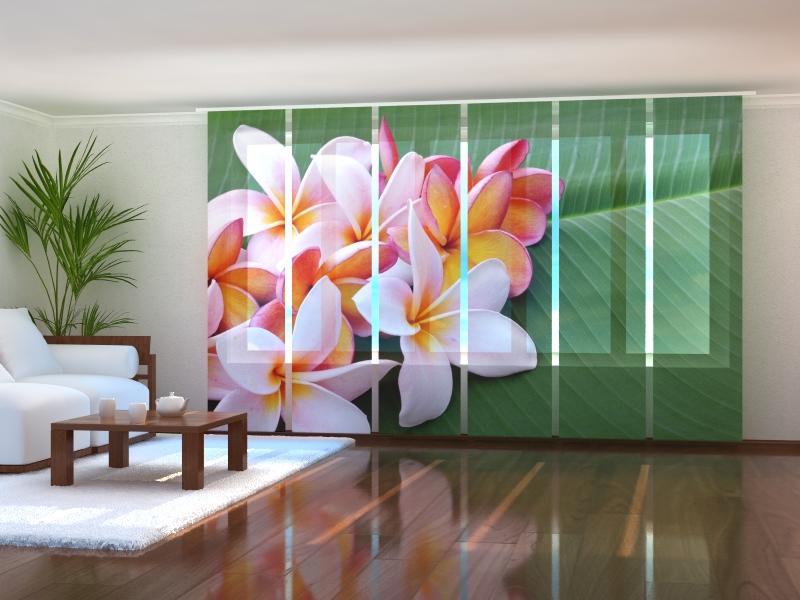 Paneļu aizkari (6 daļas) Tropical Flowers 4 Wellmira