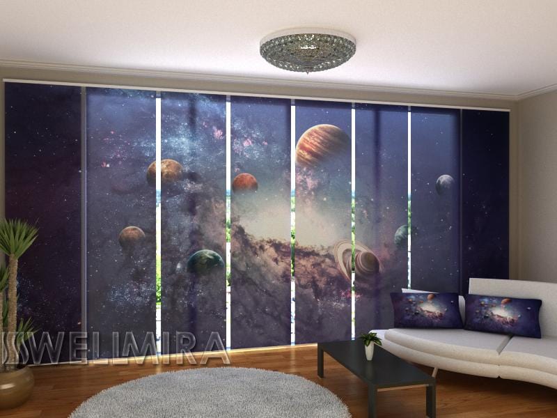 Paneļu aizkari (8 daļas) Creating Planets Home Trends