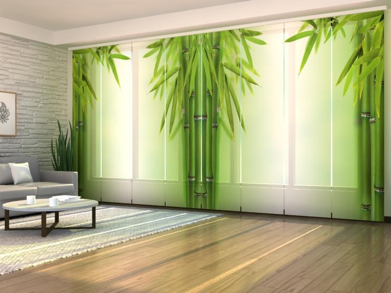 Paneļu aizkari (8 daļas) Green Bamboo 2 Home Trends