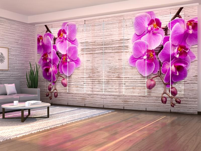 Paneļu aizkari (8 daļas) Orchids and Tree 2 Home Trends