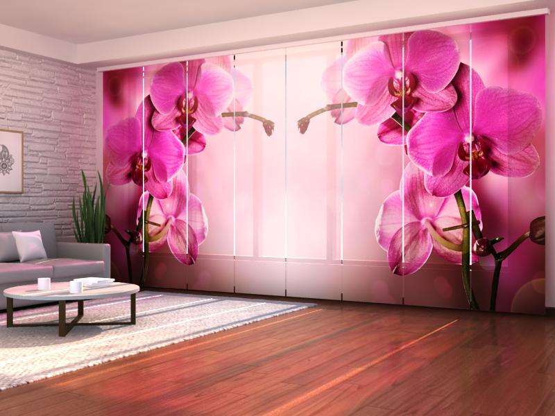 Paneļu aizkari (8 daļas) Purple Orchid Home Trends