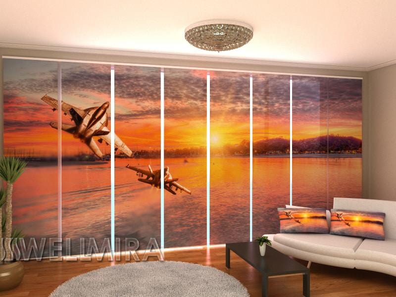 Paneļu aizkari (8 daļas) Two Planes Home Trends