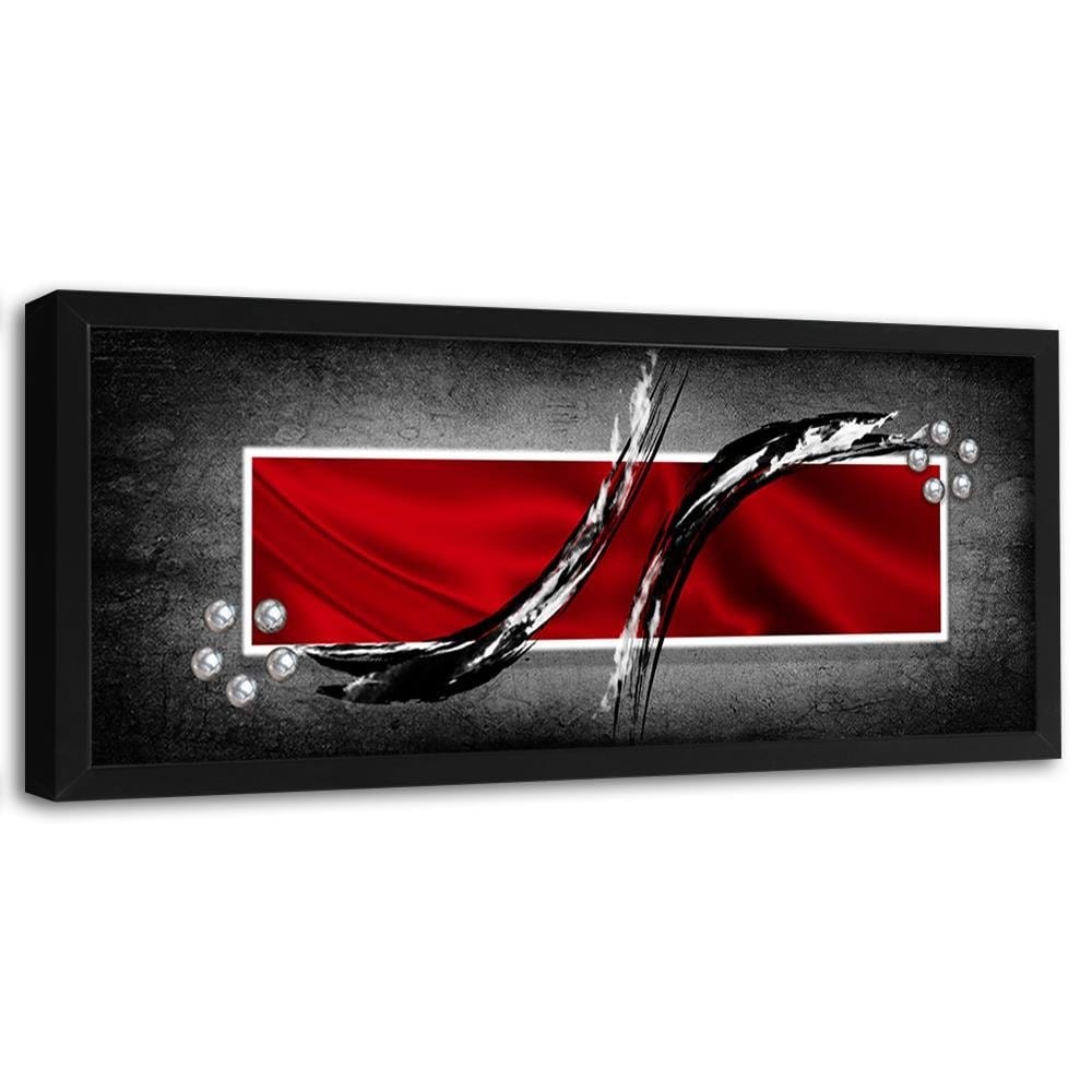 Picture in black frame PANORAMA, Abstraction Rectangle  Home Trends
