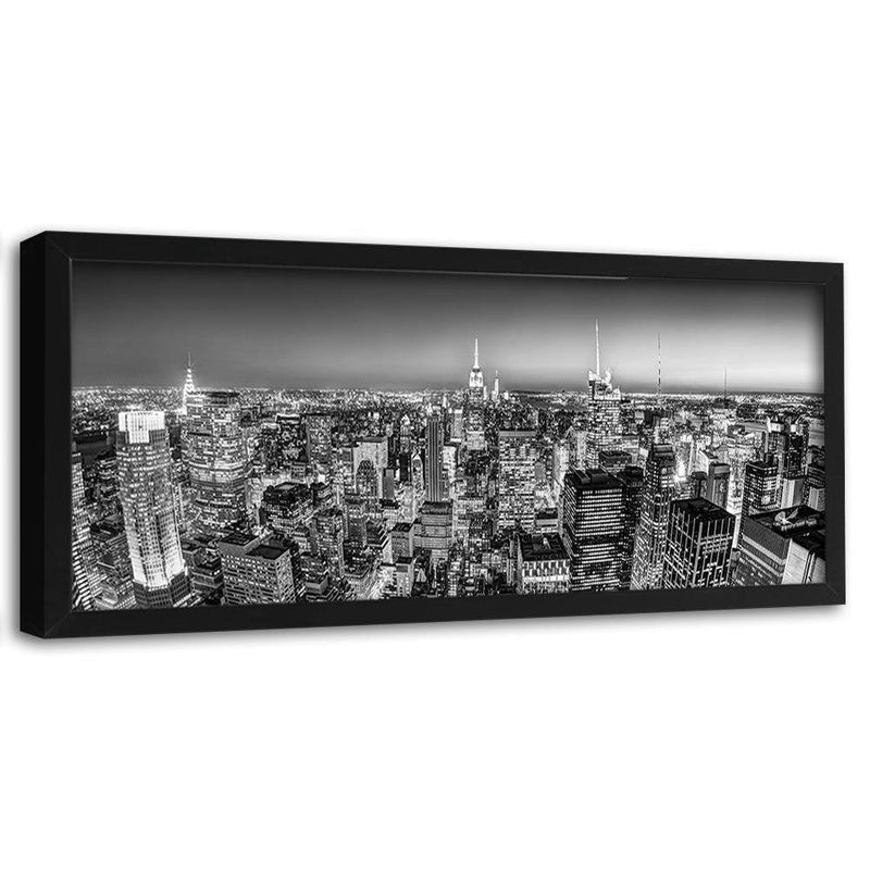 Picture in black frame PANORAMA, New York City  Home Trends