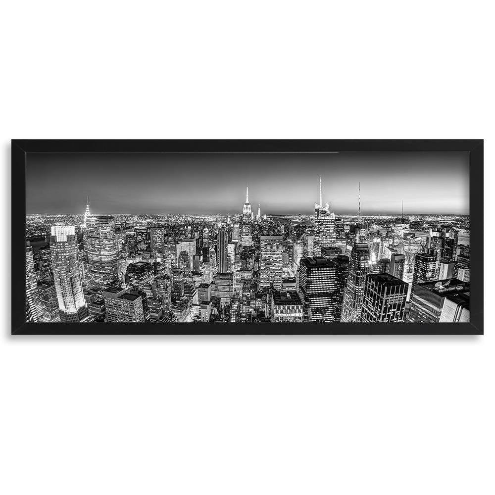 Picture in black frame PANORAMA, New York City  Home Trends