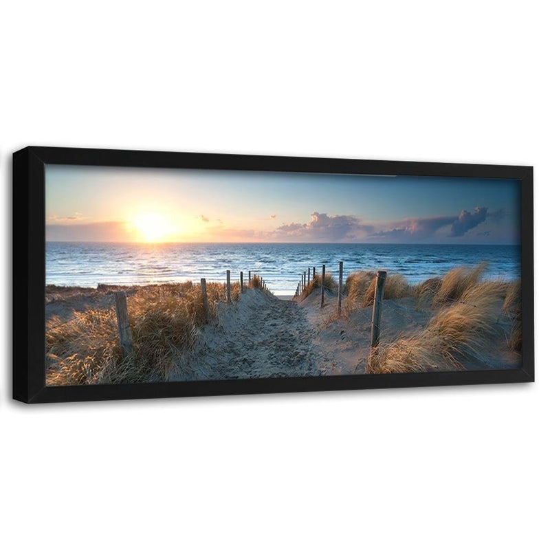 Picture in black frame PANORAMA, Sunset Over The Sea 3  Home Trends