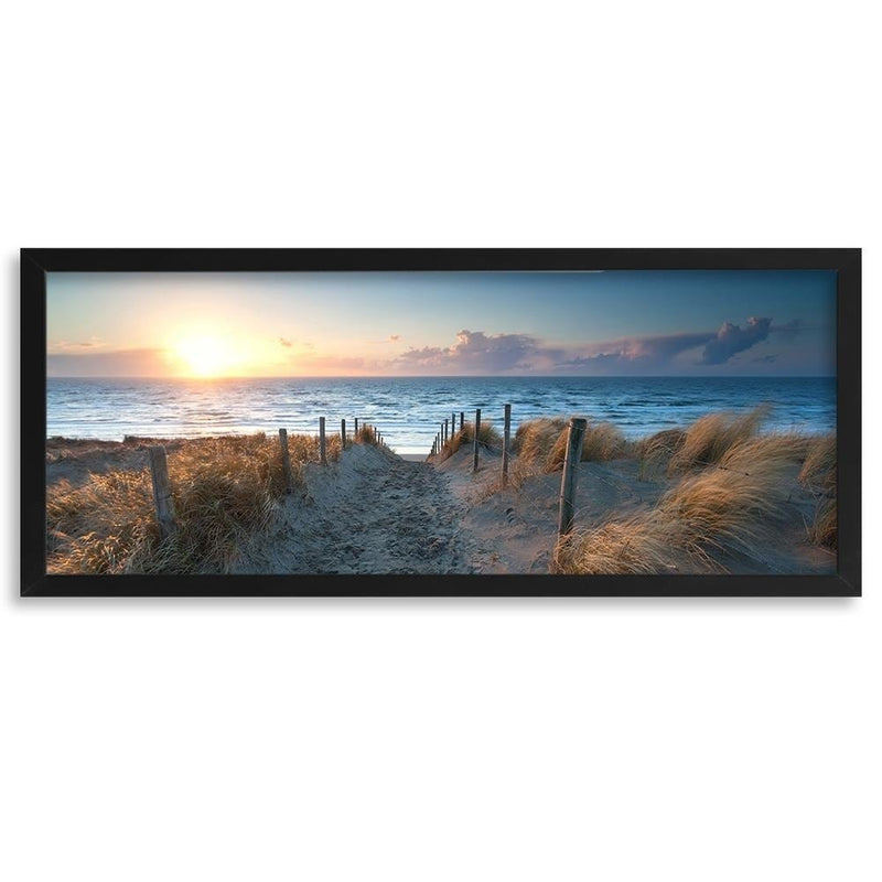 Picture in black frame PANORAMA, Sunset Over The Sea 3  Home Trends