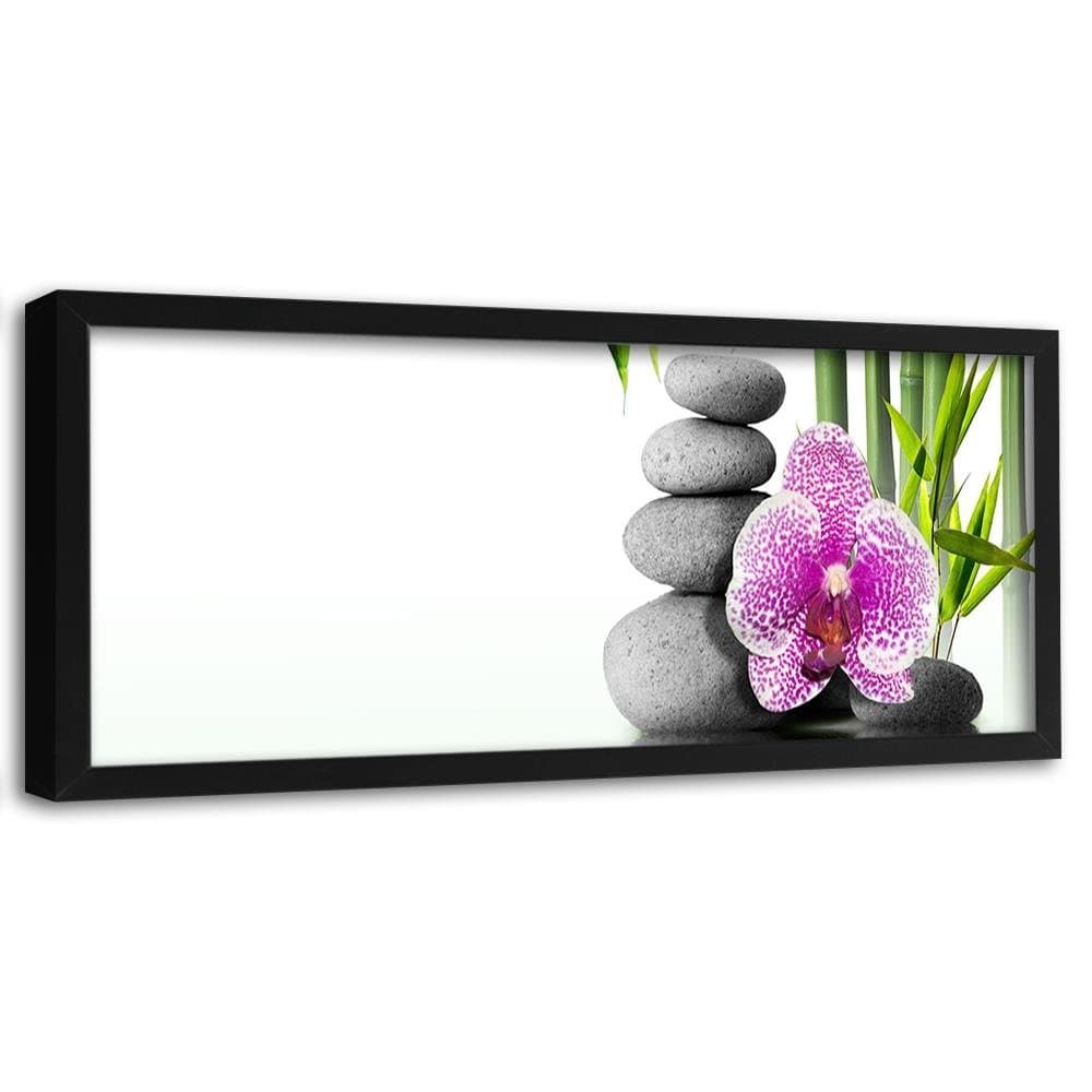 Picture in black frame PANORAMA, Zen Composition 2  Home Trends