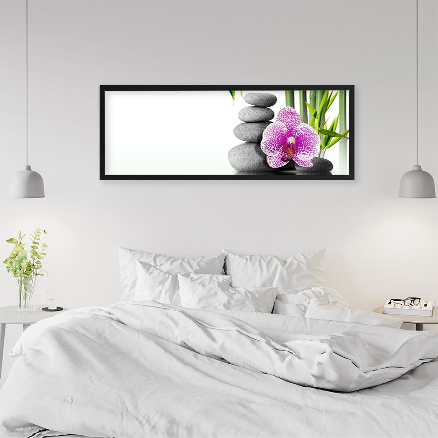 Picture in black frame PANORAMA, Zen Composition 2  Home Trends