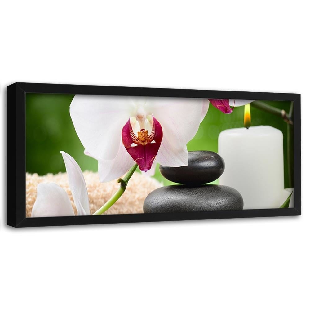 Picture in black frame PANORAMA, Zen Composition  Home Trends