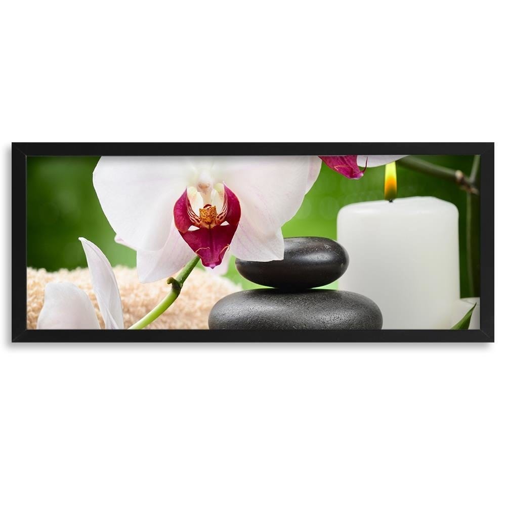 Picture in black frame PANORAMA, Zen Composition  Home Trends