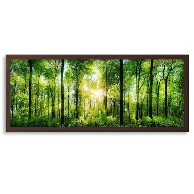 Picture in brown frame PANORAMA, Sunshine  Home Trends