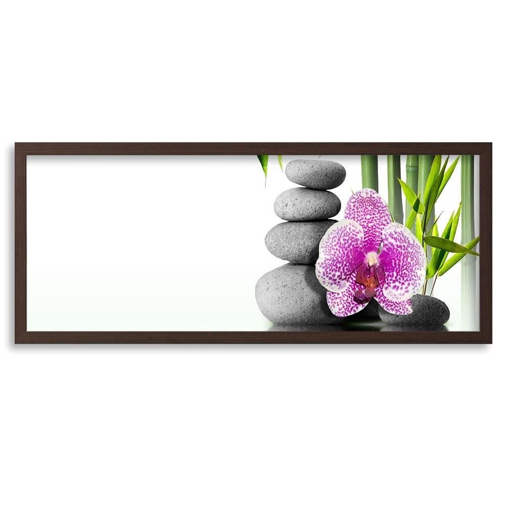 Picture in brown frame PANORAMA, Zen Composition 2  Home Trends