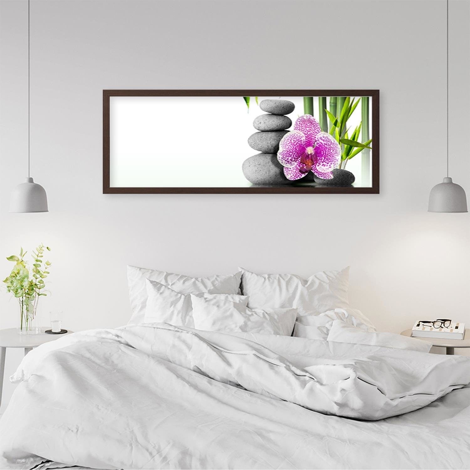 Picture in brown frame PANORAMA, Zen Composition 2  Home Trends