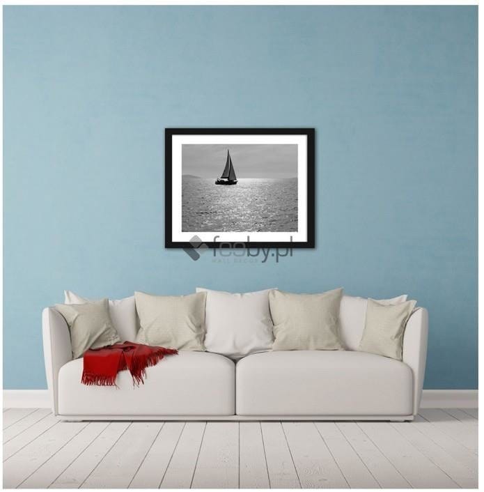 Picture in frame ZERO, A sailboat on a lake  Home Trends