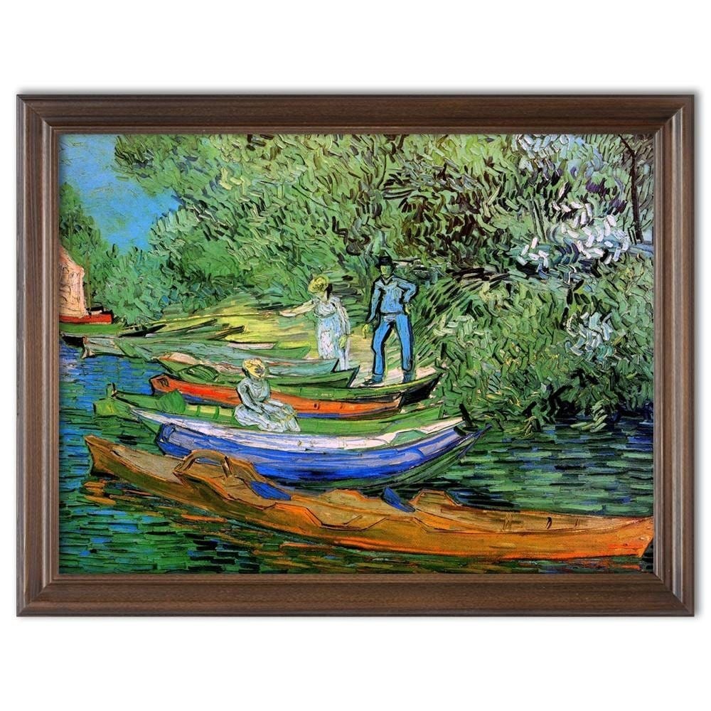 Picture in frame ZERO, Reproduction of the painting by V. Van Gogh - "The Shore of the Oise in Auvers"  Home Trends