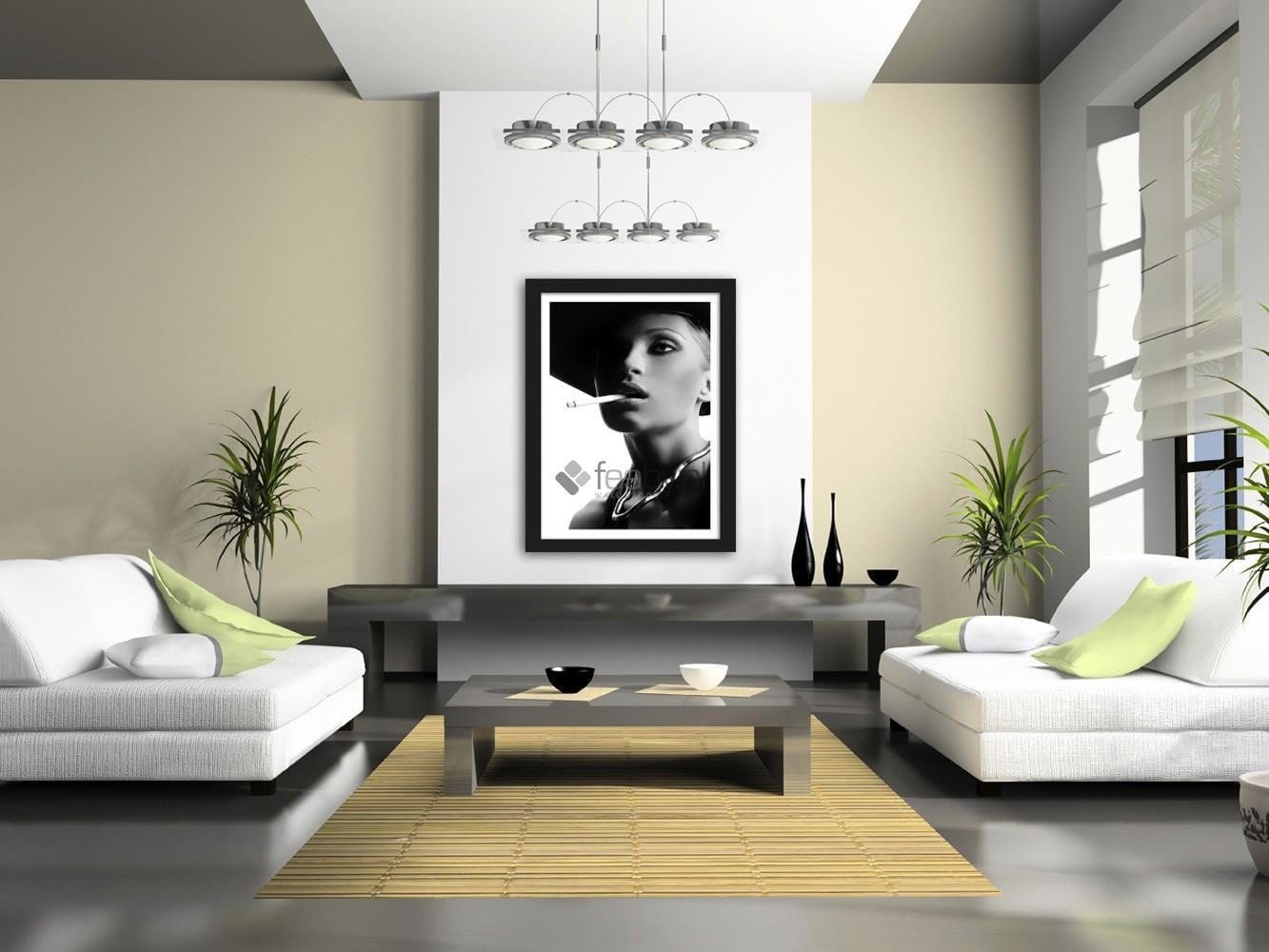 Picture in frame ZERO, The woman with the cigarette  Home Trends