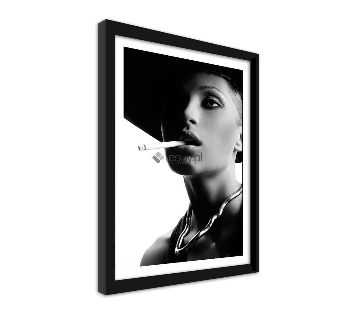 Picture in frame ZERO, The woman with the cigarette  Home Trends