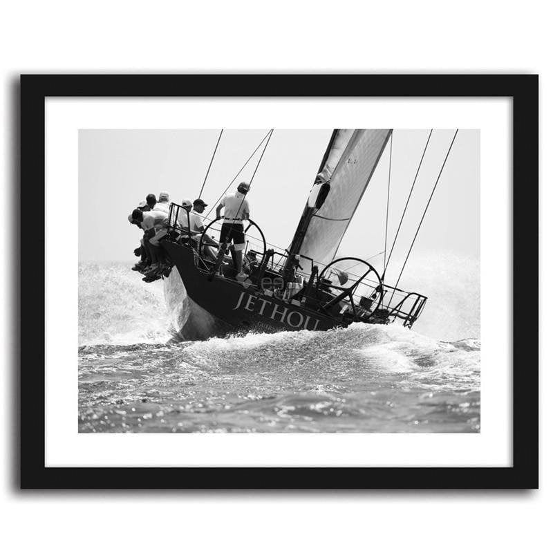 Picture in frame ZERO, Tilted sailing boat  Home Trends
