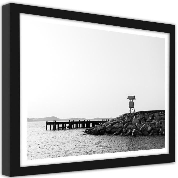 Picture in frame ZERO, View tower on the shore  Home Trends