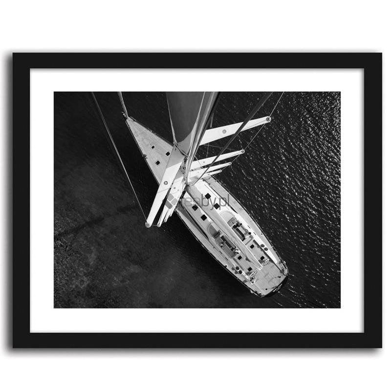 Picture in frame ZERO, Yacht 2 black and white  Home Trends