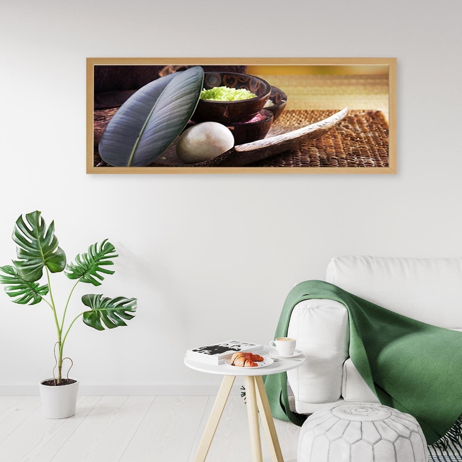 Picture in natural frame PANORAMA, Composition Of Leaves  Home Trends