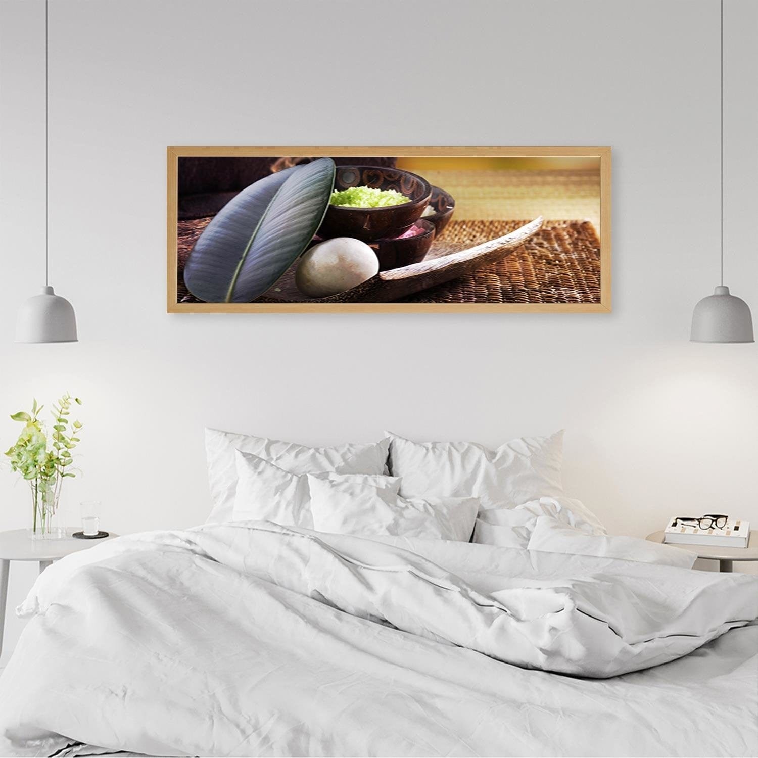 Picture in natural frame PANORAMA, Composition Of Leaves  Home Trends