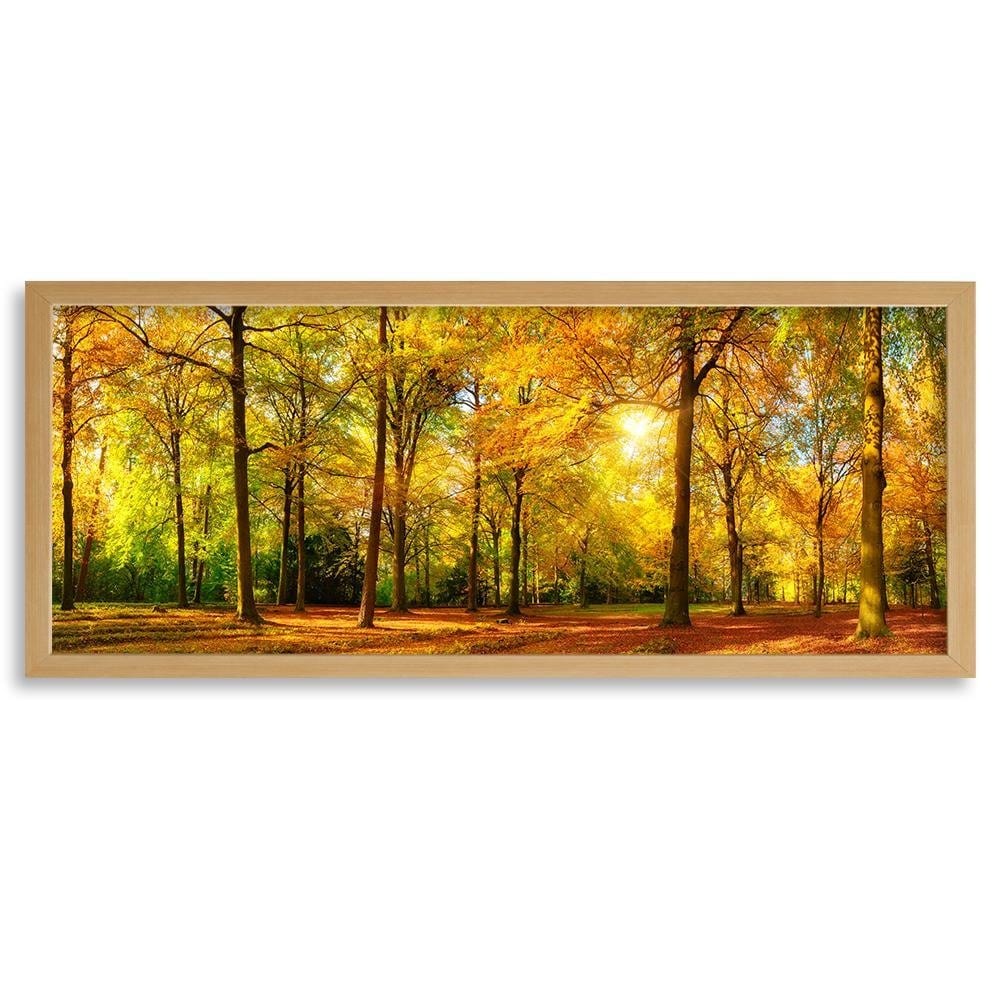 Picture in natural frame PANORAMA, Golden Forest  Home Trends