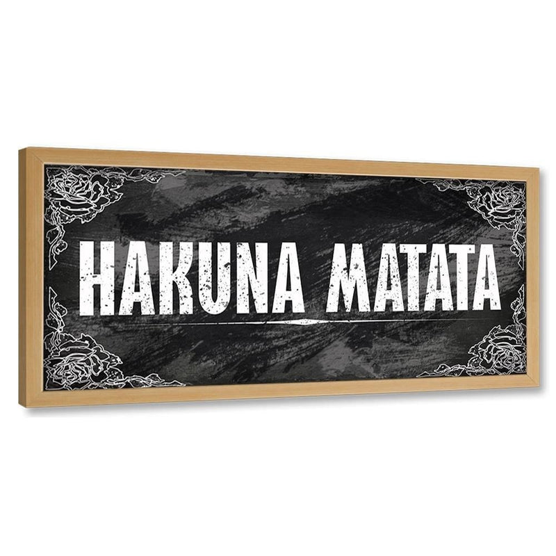 Picture in natural frame PANORAMA, Hakuna Matata  Home Trends