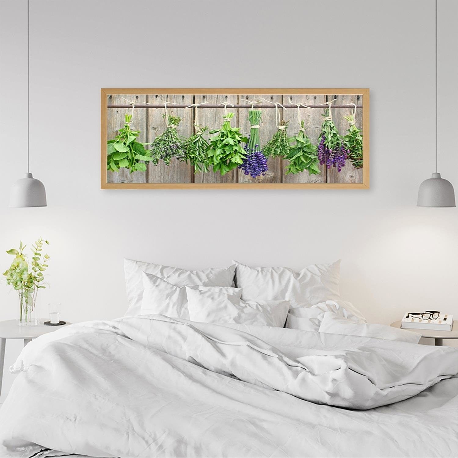 Picture in natural frame PANORAMA, Herbs To Dry  Home Trends