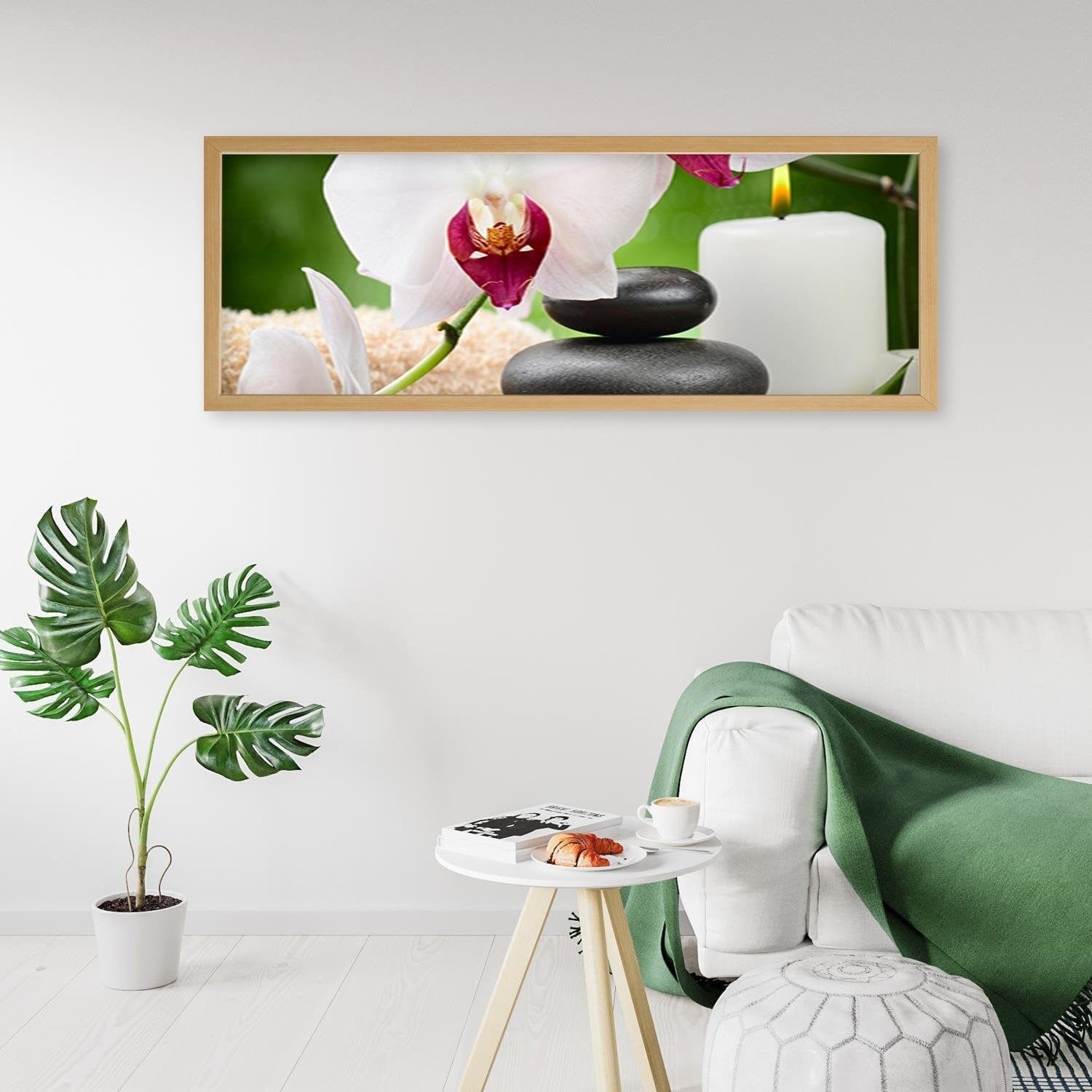 Picture in natural frame PANORAMA, Zen Composition  Home Trends